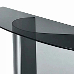 Консоль дымчатого цвета с изогнутым основанием Arabesque варинант исполнения - 2 | Loft Concept в Рязани