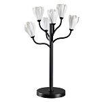 Настольная лампа с ветвями и белыми фарфоровыми цветами Floralis варинант исполнения - 1 | Loft Concept в Рязани