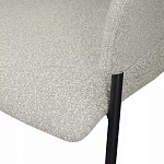 Стул мягкий с подлокотниками Chair Gray Upholstery Boucle варинант исполнения - 7 | Loft Concept в Рязани