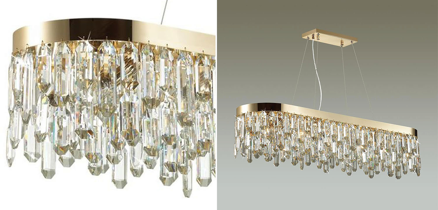 Люстра Crystal Polyhedrons Linear Gold Люстра Crystal Polyhedrons Linear Gold - Loft-Concept в Рязани