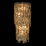 Бра с каскадом из прозрачного хрусталя и корпусом из металла цвета хром Constant Sparks варинант исполнения - 6 | Loft Concept в Рязани