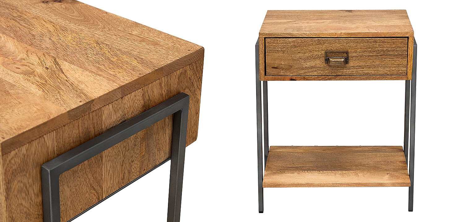 Тумбочка Dewi Loft Nightstand Тумбочка Dewi Loft Nightstand - Loft-Concept в Рязани