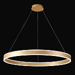 Люстра подвесная светодионая кольцевая золотого цвета Ring Horizontal варинант исполнения - 2 | Loft Concept в Рязани