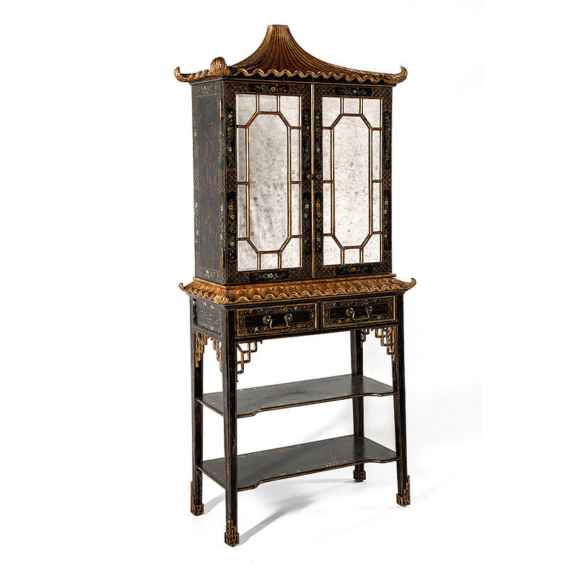 Витрина Palace Showcase Pagoda  Черный Золотой в Рязани | Loft Concept 