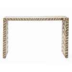 Консоль Дизайнерская Kenya Console ZEBRA Bone Inlay Beige варинант исполнения - 1 | Loft Concept в Рязани