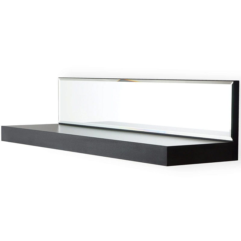 Полка с зеркалом Arden Shelf M Зеркало Черный Белый Полка с зеркалом Arden Shelf M Зеркало Черный Белый в Рязани | Loft Concept