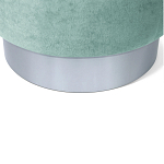 Пуф мятный велюр на металлическом основании Golden Belt варинант исполнения - 4 | Loft Concept в Рязани