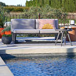 Садовый диван на каркасе из алюминия Petro варинант исполнения - 8 | Loft Concept в Рязани