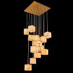 Люстра подвесная с квадратными плафонами из натурального камня Glowing Spheres варинант исполнения - 2 | Loft Concept в Рязани