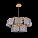 Люстра двухъярусная с текстурными овальными абажурами Splendor Palace Style варинант исполнения - 3 | Loft Concept в Рязани