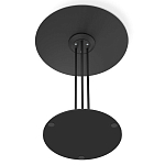 Стол журнальный с круглой бело-голубой столешницей из стекла White and Blue Marble варинант исполнения - 5 | Loft Concept в Рязани