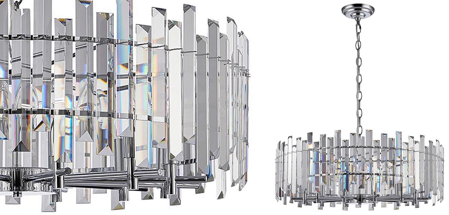 Люстра Langley Chandelier chrome 80 Люстра Langley Chandelier chrome 80 - Loft-Concept в Рязани