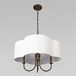 Люстра с белым текстильным абажуром Vitorino  варинант исполнения - 4 | Loft Concept в Рязани