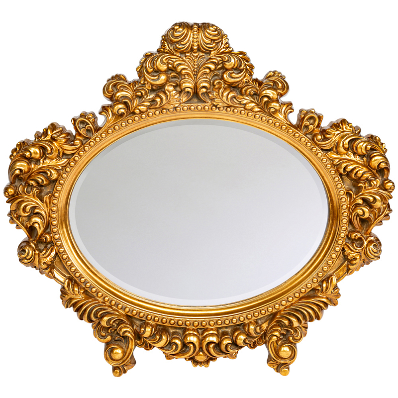 Зеркало настенное золотое с ажурным резным орнаментом Classic Ornament Mirror Золотой Зеркало Зеркало настенное золотое с ажурным резным орнаментом Classic Ornament Mirror Золотой Зеркало в Рязани | Loft Concept