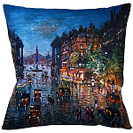 Подушка декоративная Ночной город Impressionism in Art варинант исполнения - 1 | Loft Concept в Рязани