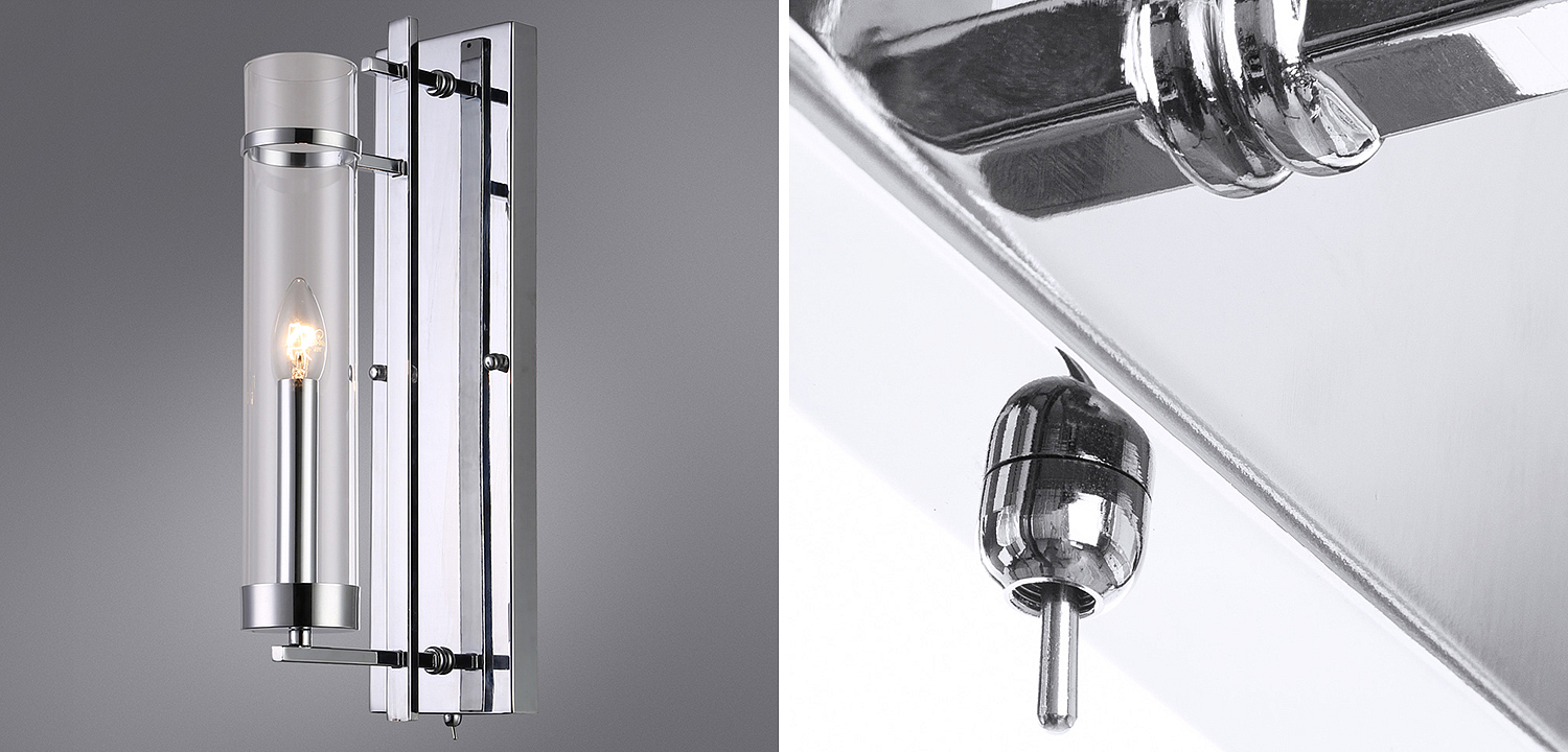 Бра Trondheim Chrome Wall Lamp Бра Trondheim Chrome Wall Lamp - Loft-Concept в Рязани