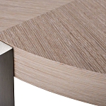 Столик журнальный с низкой круглой столешницей Wood Grain варинант исполнения - 1 | Loft Concept в Рязани