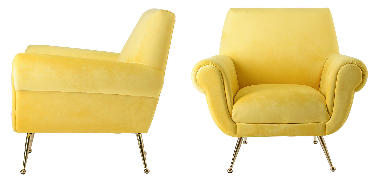 Кресло Lounge Chair Gigi Radice yellow Кресло Lounge Chair Gigi Radice yellow - Loft-Concept в Рязани