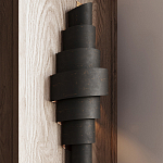 Бра в форме спирали черное с золотой внутренней отделкой Warm Glow варинант исполнения - 3 | Loft Concept в Рязани