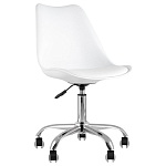 Офисный стул на металлическом основании EGGERY White варинант исполнения - 1 | Loft Concept в Рязани