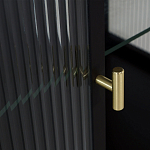 Сервант двухдверный с рифленым стеклом The Keeper варинант исполнения - 4 | Loft Concept в Рязани