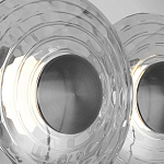 Бра из трех стеклянных фактурных дисков Eyepiece варинант исполнения - 6 | Loft Concept в Рязани