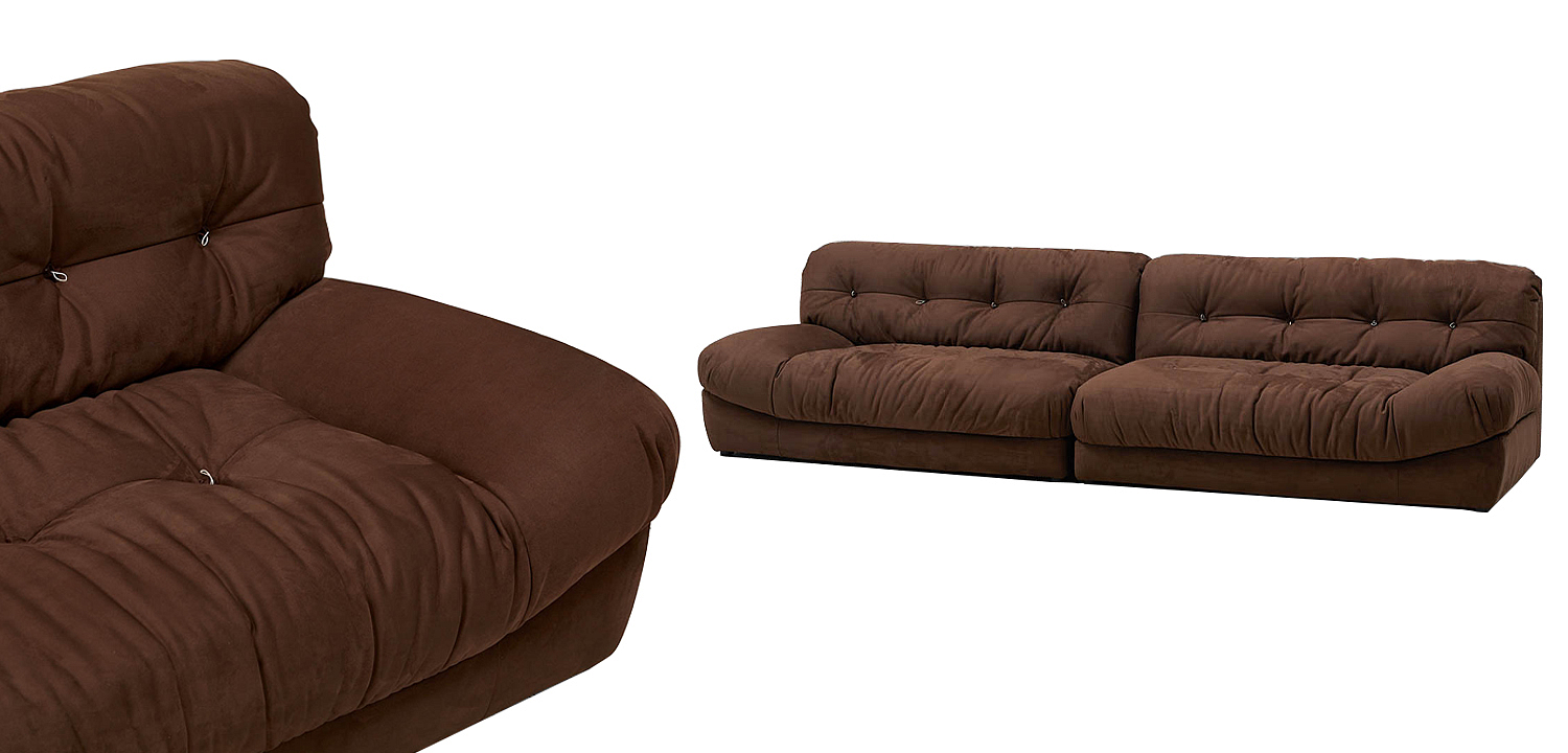 Диван коричневый Harlan Sofa Brown Диван коричневый Harlan Sofa Brown - Loft-Concept в Рязани