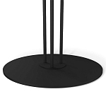 Стол журнальный с круглой бело-голубой столешницей из стекла White and Blue Marble варинант исполнения - 4 | Loft Concept в Рязани