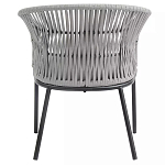 Кресло с декоративным плетением на спинке и подлокотниках Armchair Weaving варинант исполнения - 4 | Loft Concept в Рязани