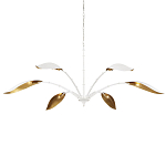 Люстра белая с плафонами в виде лепестков Delicate Flower варинант исполнения - 3 | Loft Concept в Рязани