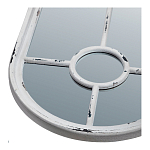 Зеркало-окно с арочным силуэтом в венецианском стиле Venetian White Mirror варинант исполнения - 2 | Loft Concept в Рязани