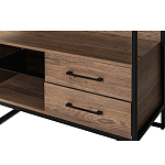 Стеллаж под TV в стиле лофт с открытыми полками и ящиками Urban Style Space варинант исполнения - 3 | Loft Concept в Рязани