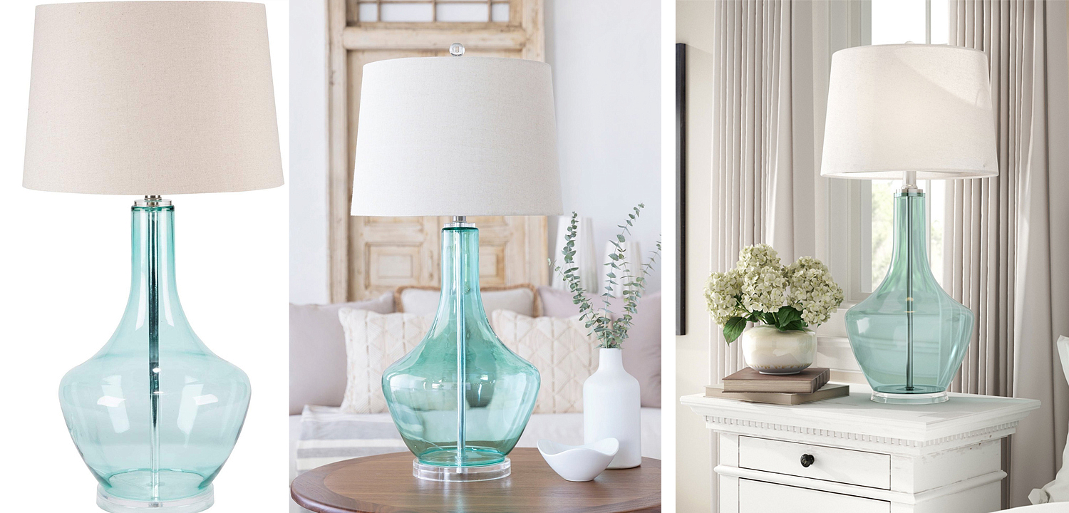 Настольная лампа Fantina Table lamp blue Настольная лампа Fantina Table lamp blue - Loft-Concept в Рязани