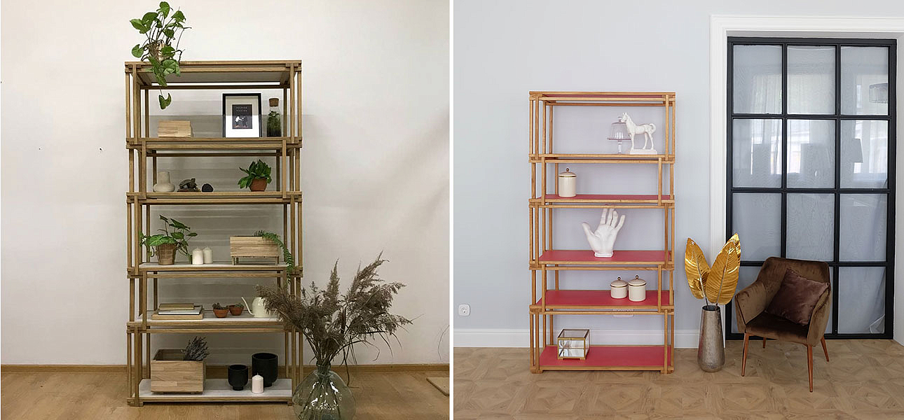 Стеллаж кубические сечения Hadley Стеллаж кубические сечения Hadley - Loft-Concept в Рязани