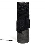 Напольная лампа черная с текстильными элементами "ЯРВИ" варинант исполнения - 8 | Loft Concept в Рязани