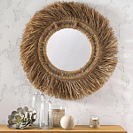 Зеркало из ротанга и сизаля WICKER MIRROR 100 варинант исполнения - 3 | Loft Concept в Рязани