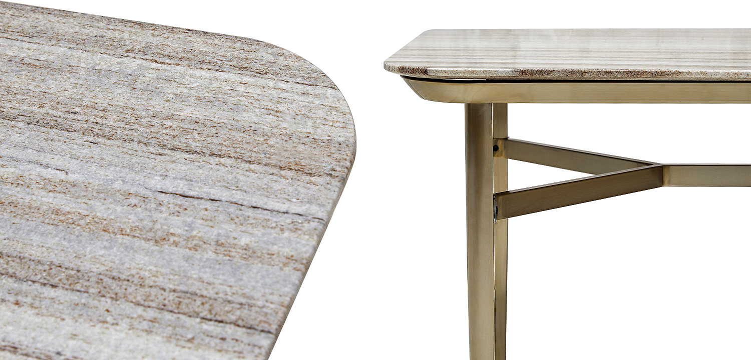 Стол Cisneros Marble Dinner Table с мраморной столешницей Стол Cisneros Marble Dinner Table с мраморной столешницей - Loft-Concept в Рязани