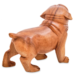 Статуэтка деревянная в виде собаки Balinese Dog варинант исполнения - 2 | Loft Concept в Рязани