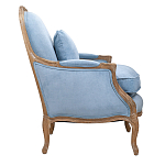 Кресло Ava Classical Armchair light blue velour варинант исполнения - 2 | Loft Concept в Рязани