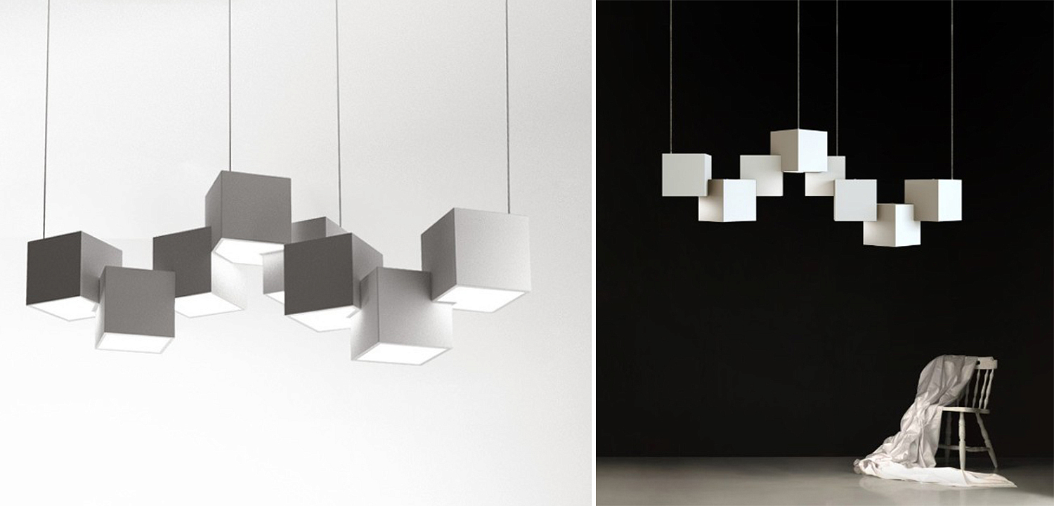 Дизайнерский светодиодный светильник Белый Eight Squares Lamp Дизайнерский светодиодный светильник Белый Eight Squares Lamp - Loft-Concept в Рязани