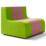 Дизайнерское кресло зеленое Poltronova Sofo Verosa Green Pink Armchair варинант исполнения - 1 | Loft Concept в Рязани