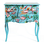 Комод с росписью Розовый фламинго L.XV CHEST OF DRAWERS Flowers with Flamingo варинант исполнения - 2 | Loft Concept в Рязани