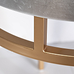 Столик журнальный серебристый с круглой столешницей Showing Refinement варинант исполнения - 2 | Loft Concept в Рязани