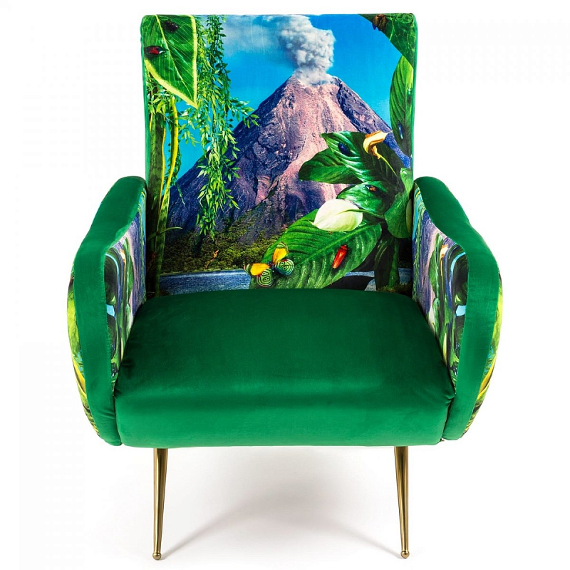 Кресло Seletti Armchair Volcano Бирюзовый Зеленый Латунь Кресло Seletti Armchair Volcano Бирюзовый Зеленый Латунь в Рязани | Loft Concept