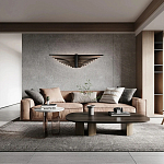 Люстра в виде распахнутых крыльев из тонких металлических планок Flight of Freedom варинант исполнения - 8 | Loft Concept в Рязани