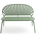 Зелёная скамья из стали Goodwin Metal Bench Green варинант исполнения - 5 | Loft Concept в Рязани