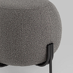 Пуф в ткани букле темно-серого цвета Pikelet варинант исполнения - 3 | Loft Concept в Рязани