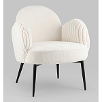 Полукресло Wave Stripes букле белый варинант исполнения - 1 | Loft Concept в Рязани