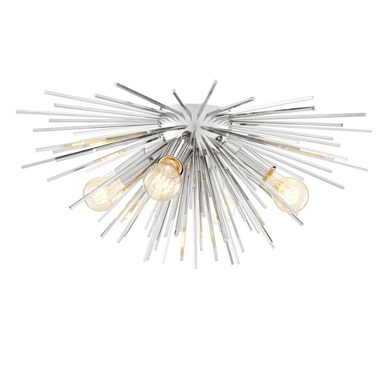 Потолочный светильник Ceiling Lamp Boivin Nickel Никель Потолочный светильник Ceiling Lamp Boivin Nickel Никель в Рязани | Loft Concept
