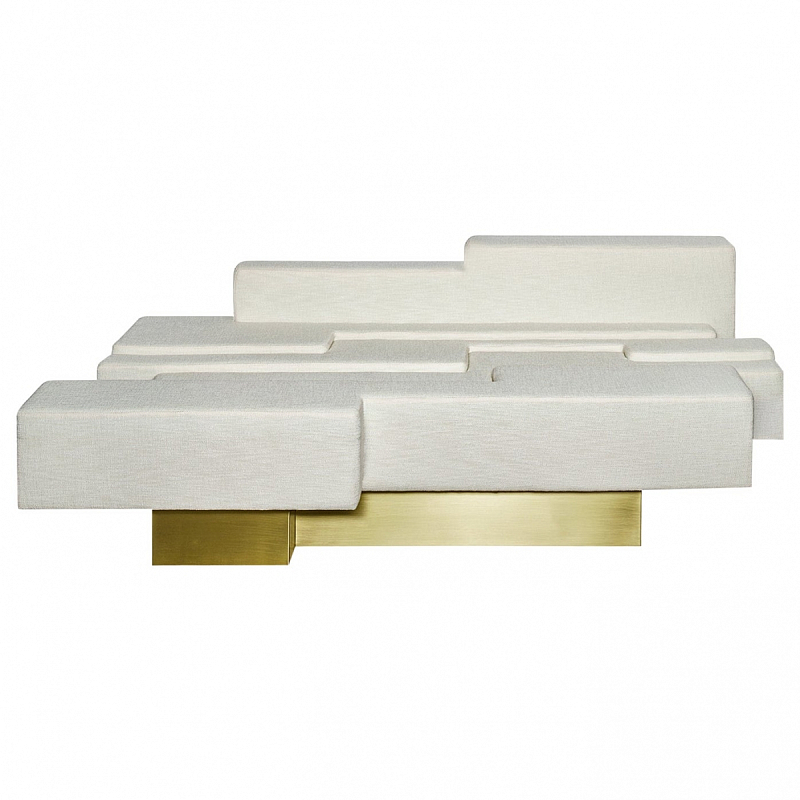 Диван Anaktae THERON SOFA Латунь Молочный Диван Anaktae THERON SOFA Латунь Молочный в Рязани | Loft Concept